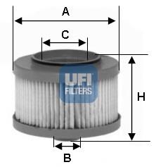 Filtro de combustible 2601300 UFI