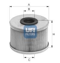 Filtro de combustible 2668600 UFI