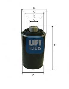 Filtro de aceite 2349300 UFI