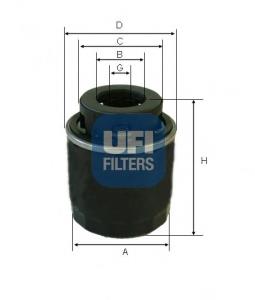 Filtro de aceite 2349400 UFI