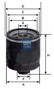 Filtro de aceite UFI 2345300 precio, desde 4,61 EUR
