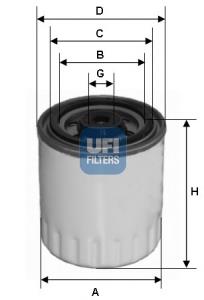 Filtro combustible UFI 2432100 precio, desde 6,60 EUR