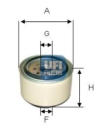 2433800 UFI filtro combustible