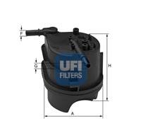 Filtro combustible UFI 2401500 precio, desde 24,08 EUR