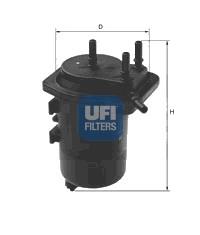 Filtro de combustible 2401300 UFI