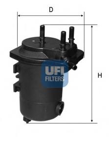 Filtro combustible UFI 2405200 precio, desde 25,45 EUR
