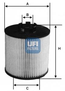 25.012.00 UFI filtro de aceite
