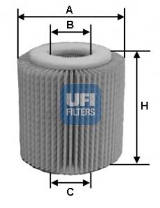 Filtro de aceite UFI 2505600 precio, desde 6,28 EUR