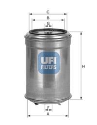 24.356.00 UFI filtro combustible