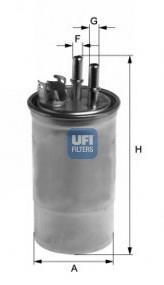 Filtro de gasoil UFI 2443300