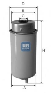 2443200 UFI Filtro de gasolina