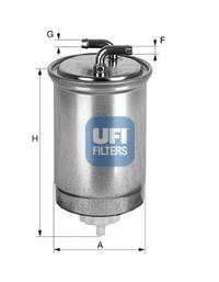 2443500 UFI Filtro de gasolina