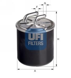2443600 UFI Filtro de gasolina