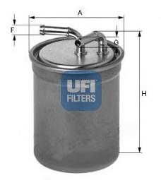 Filtro de combustible 2443700 UFI