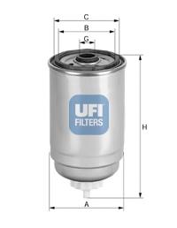 Filtro combustible UFI 2440800 precio, desde 8,97 EUR