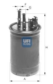 Filtro de gasoil UFI 2440900