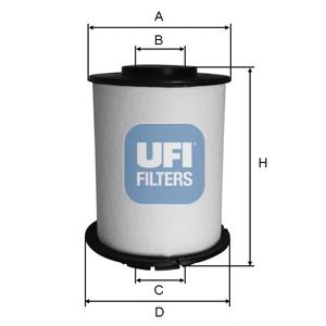 Filtro de combustible 2603300 UFI