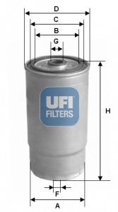 24.379.01 UFI filtro combustible