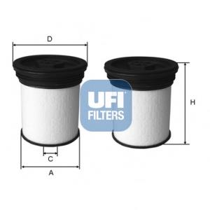 Comprar 2604700 UFI Filtro diesel