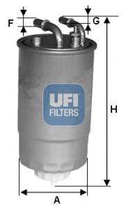 24.099.00 UFI filtro de combustible