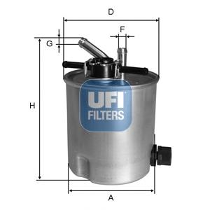 5539400 UFI Filtro de gasolina