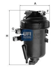 Caja, filtro de combustible 5512500 UFI