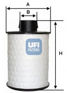 60.H2O.00 UFI filtro combustible