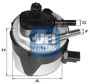 Filtro combustible UFI 5517000 precio, desde 31,89 EUR