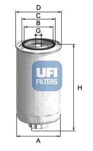 Comprar 2499900 UFI Filtro diesel