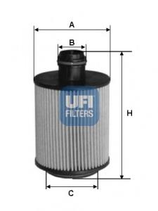 Filtro de aceite 2509300 UFI