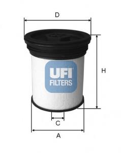 26.019.01 UFI filtro combustible