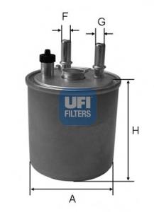 Comprar 2407300 UFI Filtro diesel