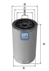 Filtro de aceite motor UFI 2313001