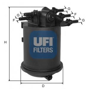 Filtro de gasoil UFI 2408600