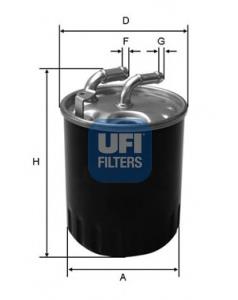 Filtro de gasoil UFI 2407700