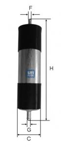 3192100 UFI filtro combustible