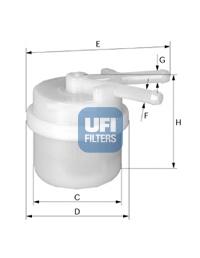 3102400 UFI Filtro de gasolina