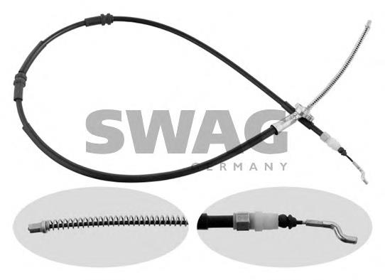 Cable de freno de mano trasero derecho/izquierdo 30936711 Swag