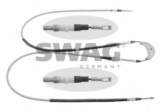 Cable de freno de mano trasero derecho/izquierdo 50906263 Swag