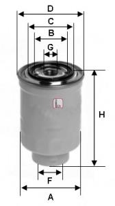 S 4443 NR Sofima filtro combustible