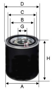 S 7259 A Sofima filtro del secador de aire (separador de agua y aceite (CAMIÓN))