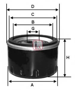 S6902R Sofima Filtro aceite