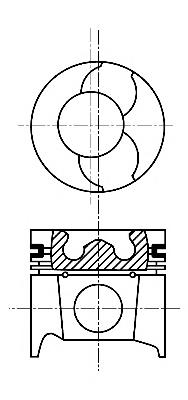 A350603 STD AE pistón completo para 1 cilindro, std