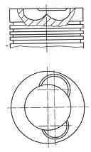 Pistón completo para 1 cilindro, STD WG1023209 Wilmink Group