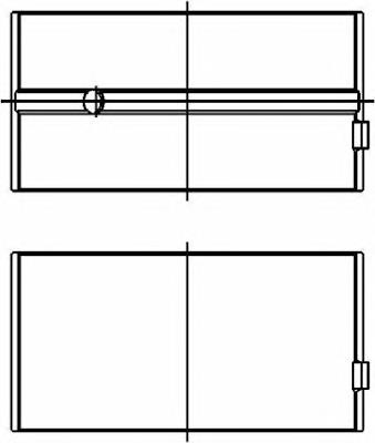 Juego de cojinetes de cigüeñal, estándar, (STD) H0057PSTD Glyco