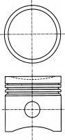 5888212 Fiat/Alfa/Lancia pistón completo para 1 cilindro, std