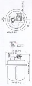 Filtro combustible S1617B Sofima