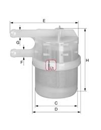 Filtro combustible S1020B Sofima