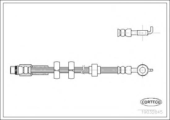 Latiguillo de freno delantero Peugeot 607 (9D, 9U)