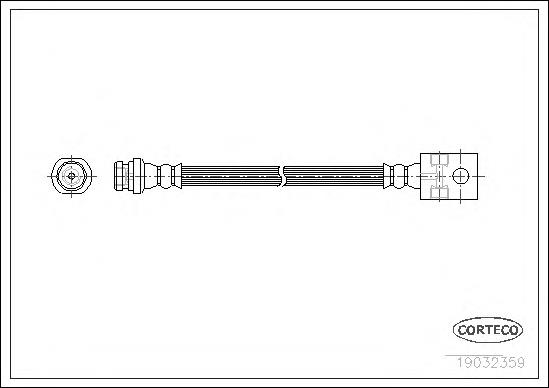 4621001J00 Nissan tubo flexible de frenos delantero derecho